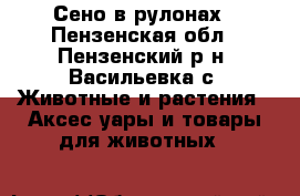 Сено в рулонах - Пензенская обл., Пензенский р-н, Васильевка с. Животные и растения » Аксесcуары и товары для животных   